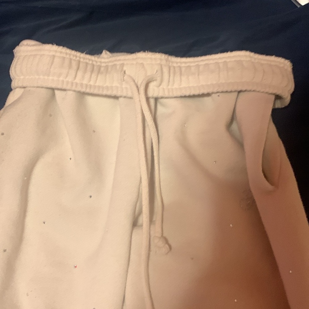 Victoria’s Secret sweatpants with rhinestones
